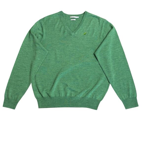 Peter Millar 100% Merino Wool Sweater Long Sleeve V Neck Pullover Sz XL Logo - Picture 4 of 9